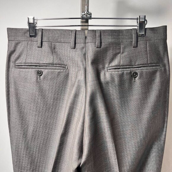 ERMENEGILDO ZEGNA Over Checked Two-Piece Wool Suit Trofeo 600 Gray 48R Italy - Picture 14 of 16